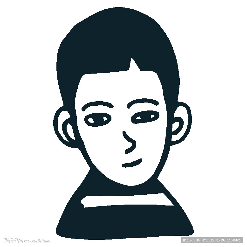 简约风格男性头像