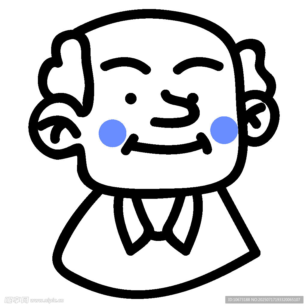 卡通老人头像