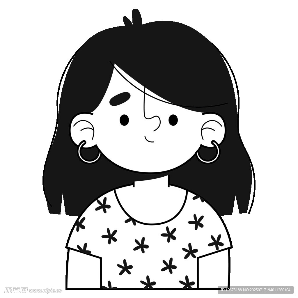 穿星星上衣的可爱女孩