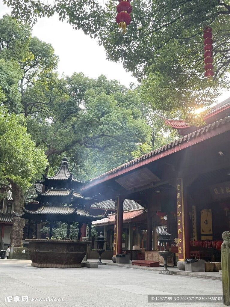 古寺庭院景致