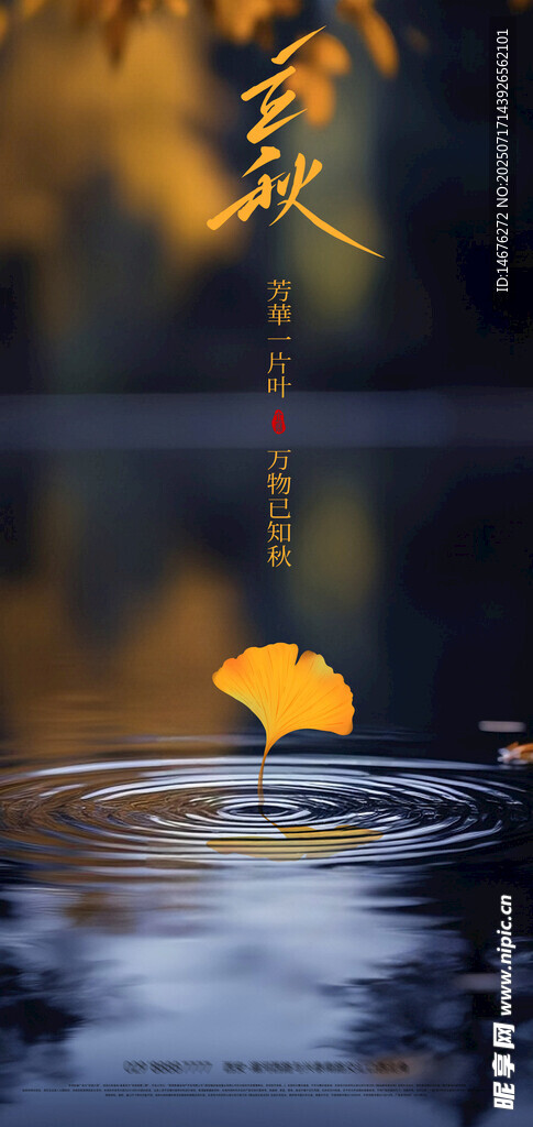 二十四节气 立秋海报