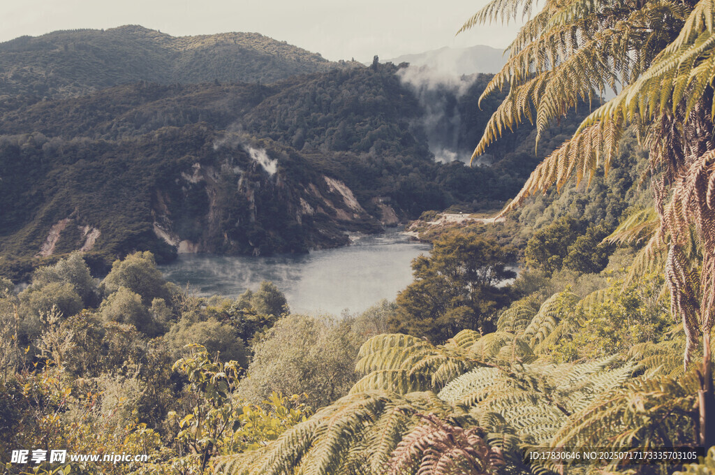 山间湖畔的自然美景