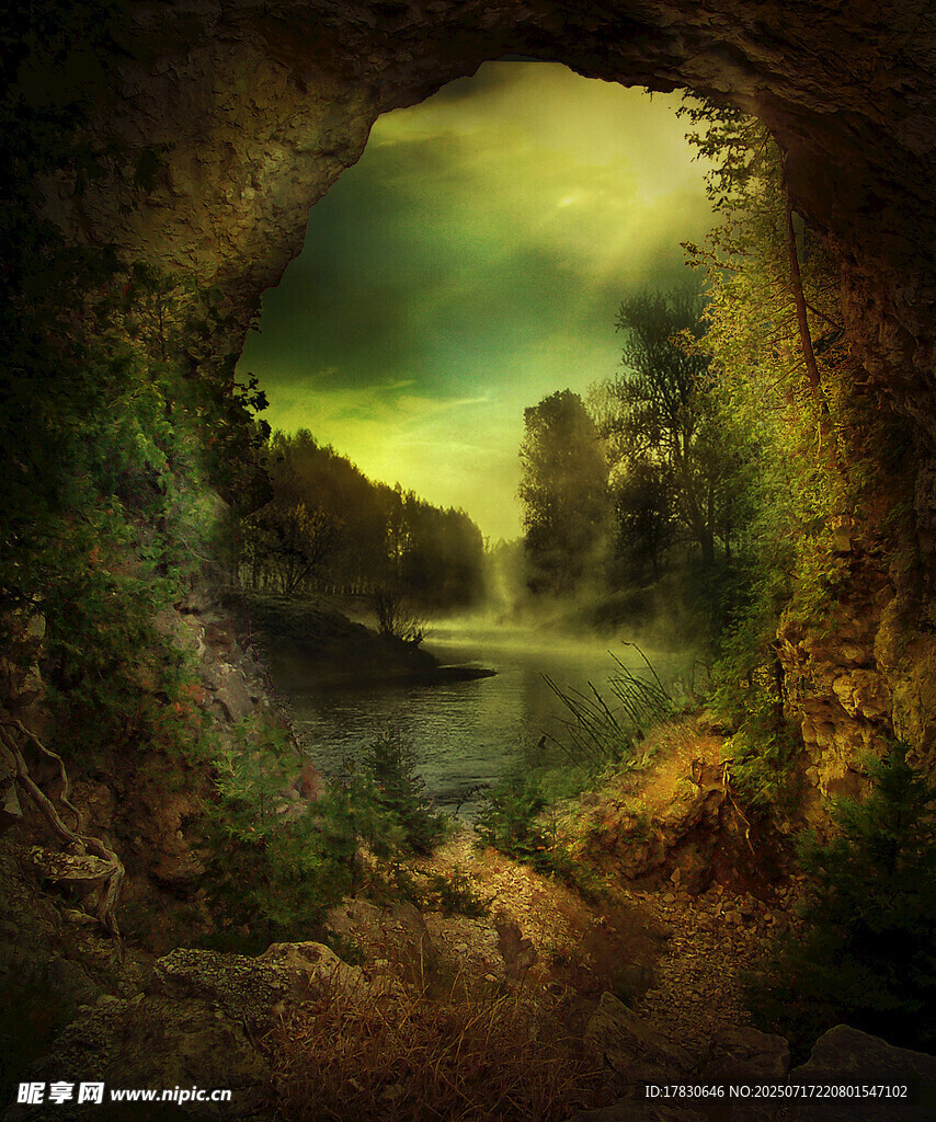 奇幻洞穴外的自然美景
