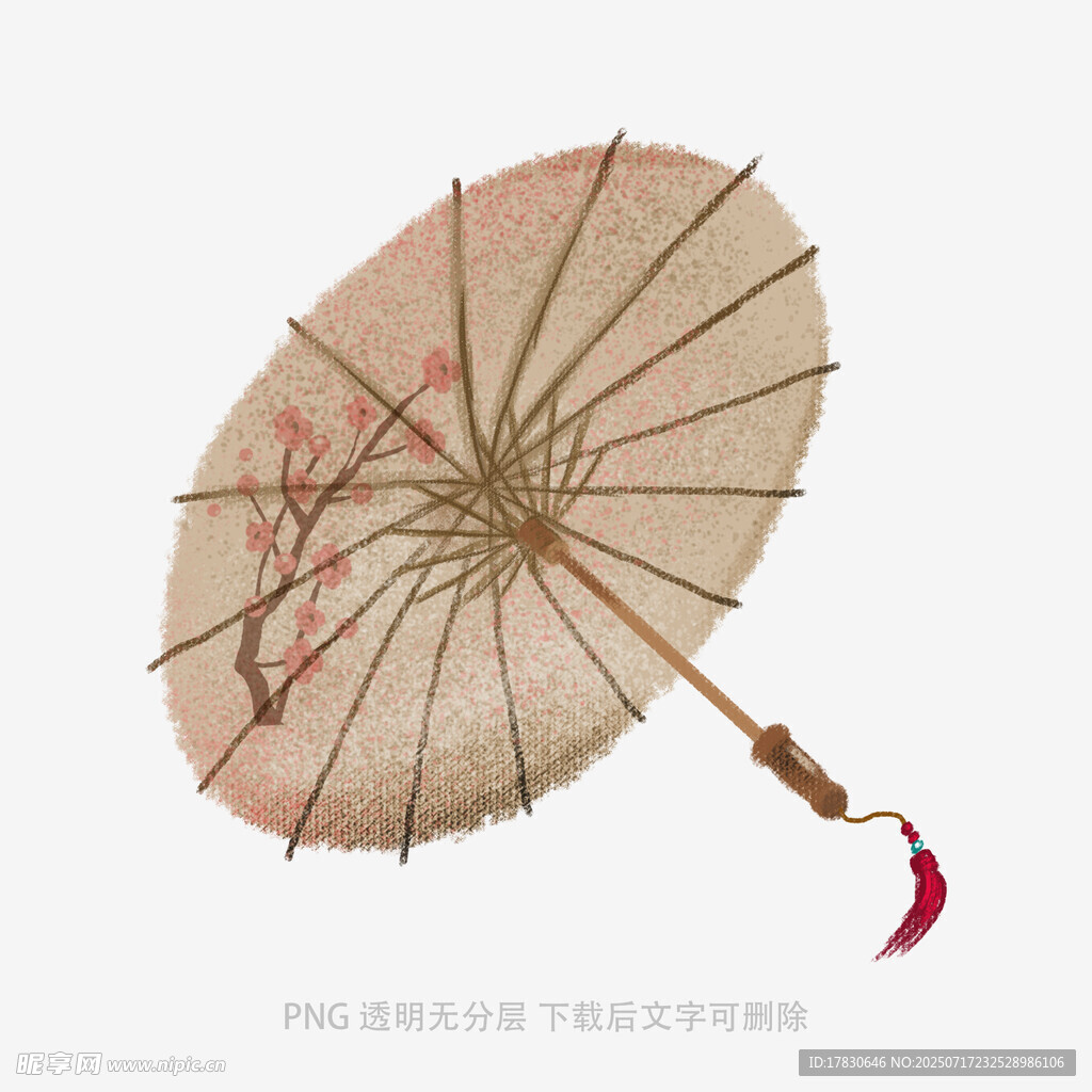 古风手绘工艺纸伞