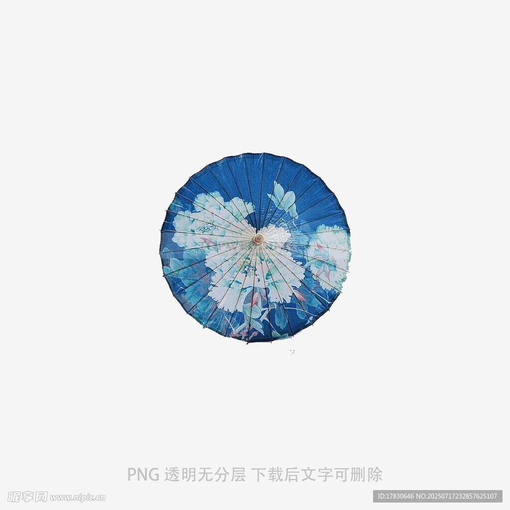 蓝色圆形雪花图案背景