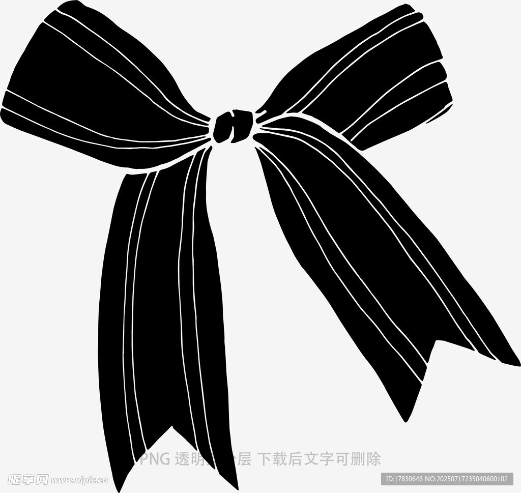 黑色蝴蝶结图案