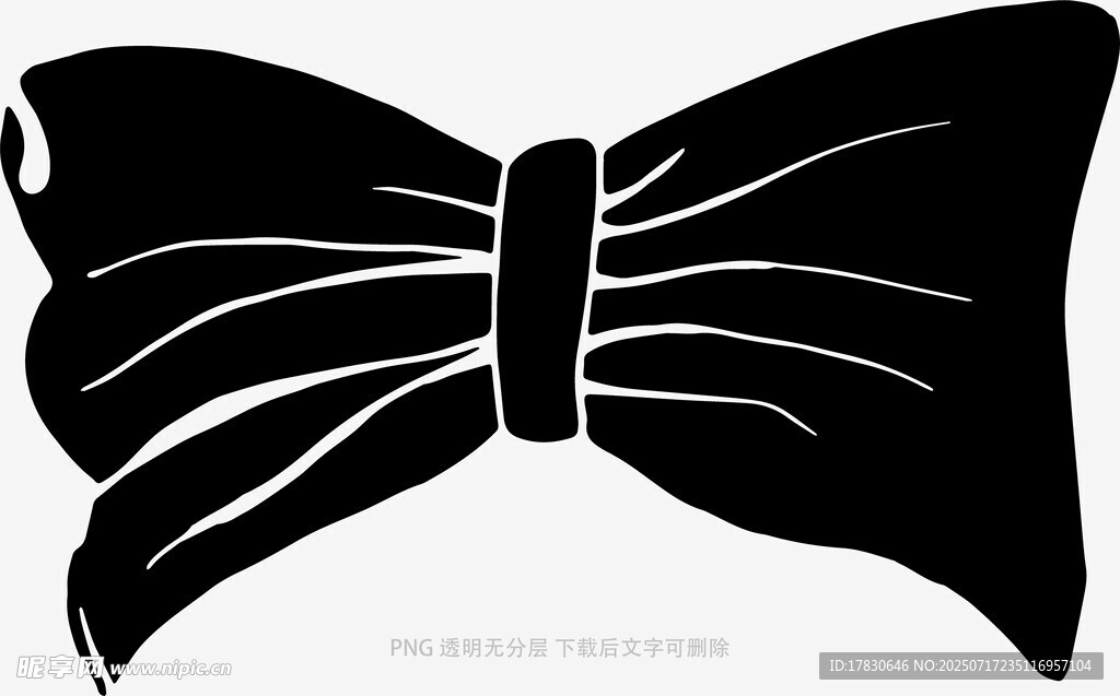 黑色蝴蝶结图案