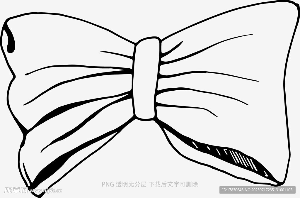 简约蝴蝶结图案设计