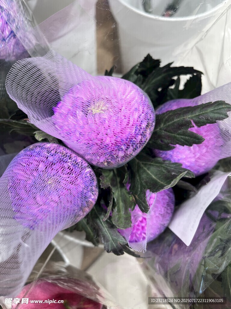 紫色梦幻花束