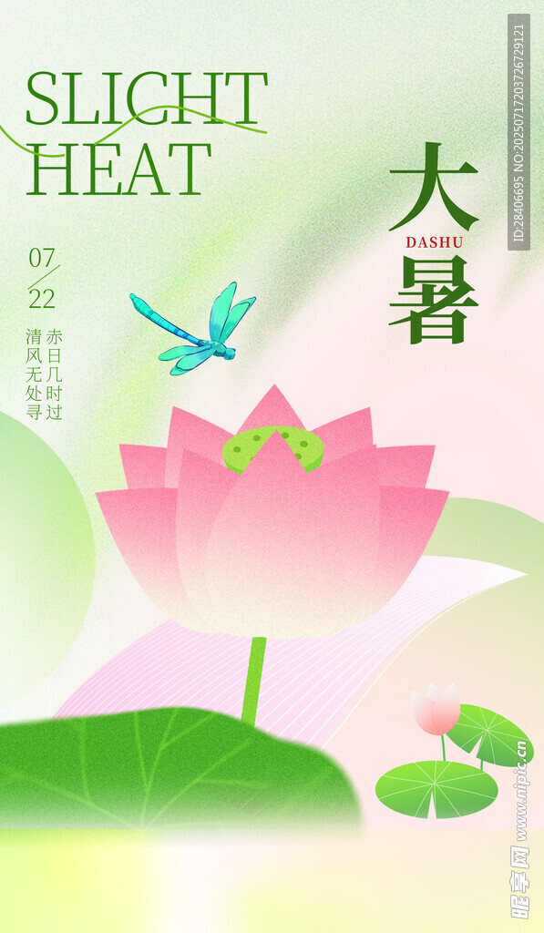 大暑海报