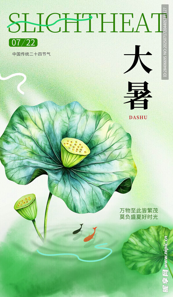 大暑海报