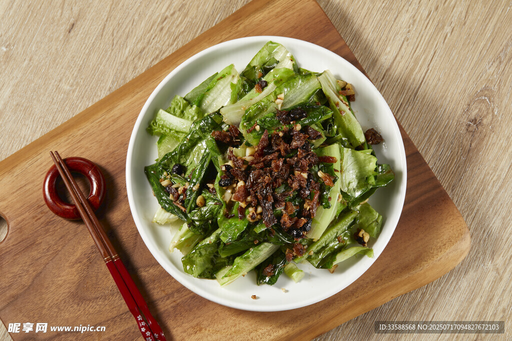 豆豉鲮鱼油麦菜