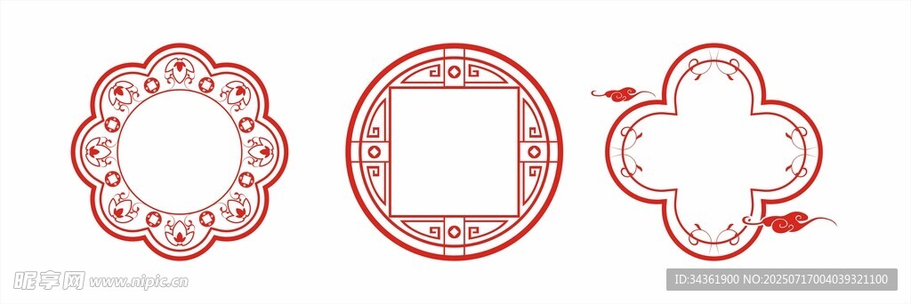圆形装饰框