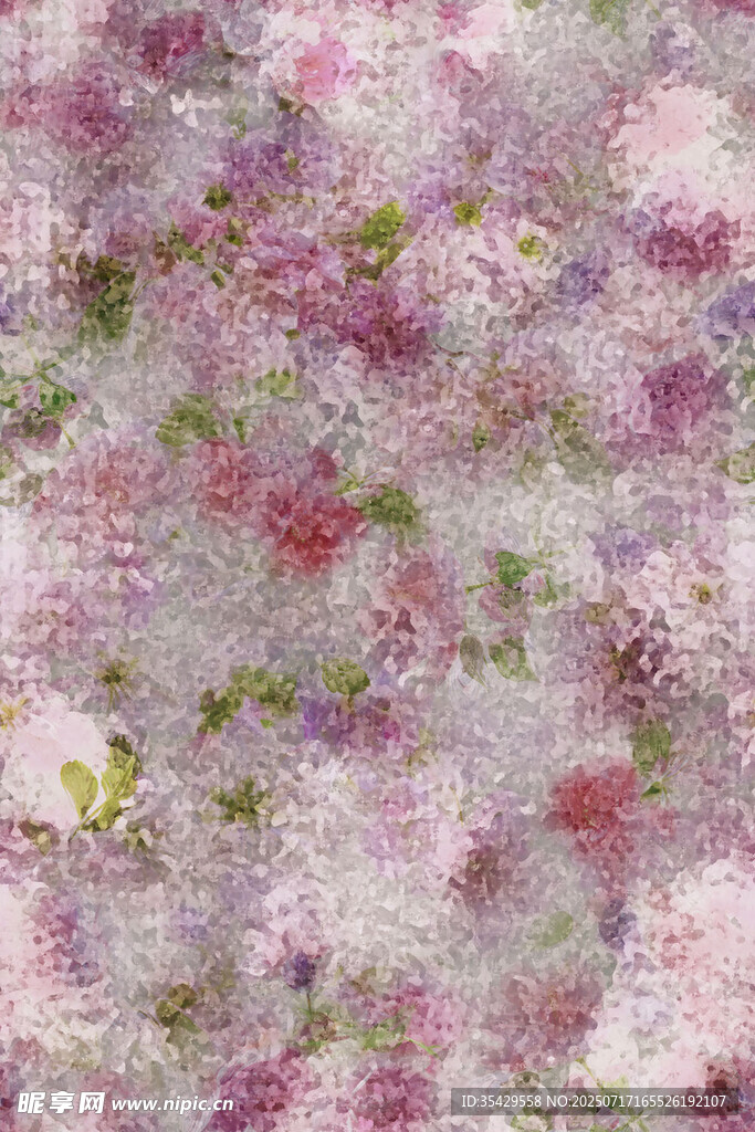 梦幻粉色花卉纹理背景
