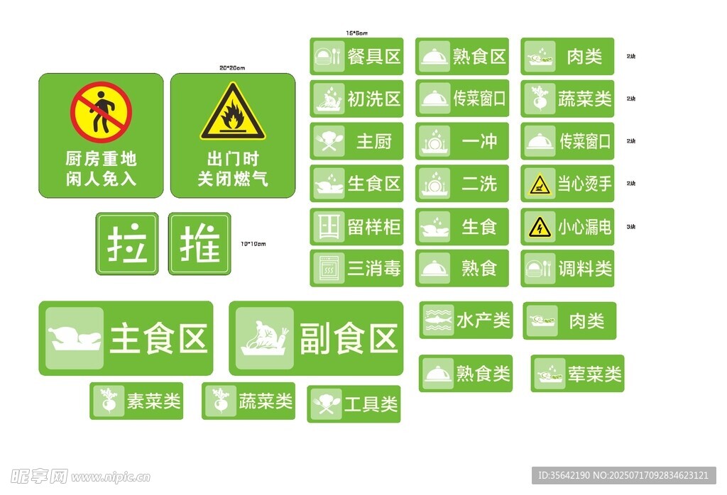 幼儿园厨房标识牌