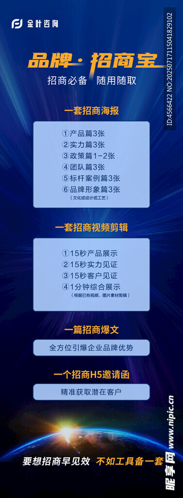 品牌招商海报