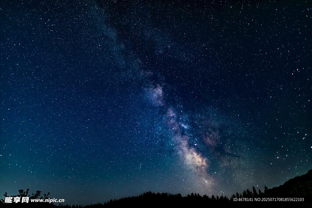 璀璨星空下的壮丽银河