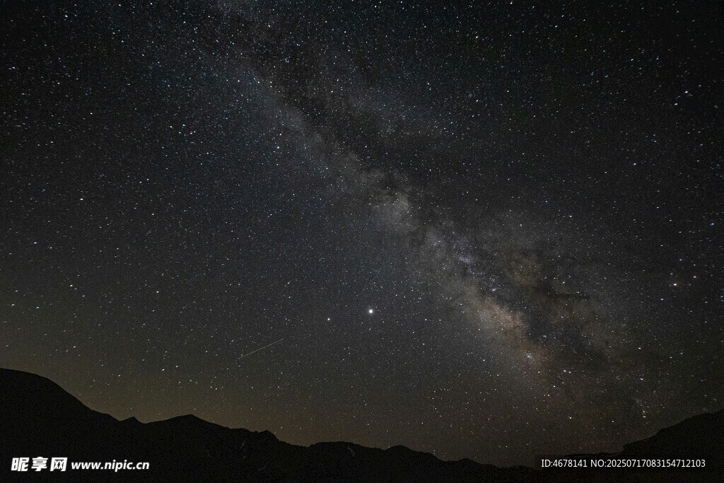 夜空下的壮丽银河景观