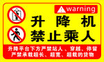 禁止无人机升降警示标志
