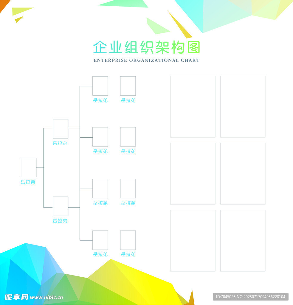 企业组织架构图模板
