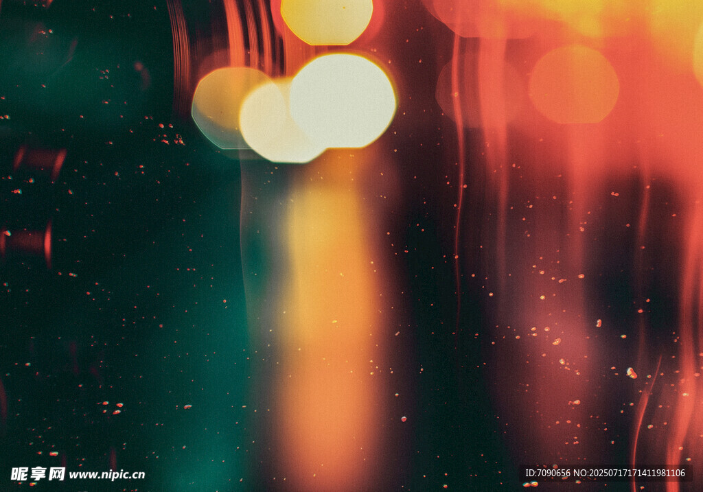梦幻城市夜景光斑效果