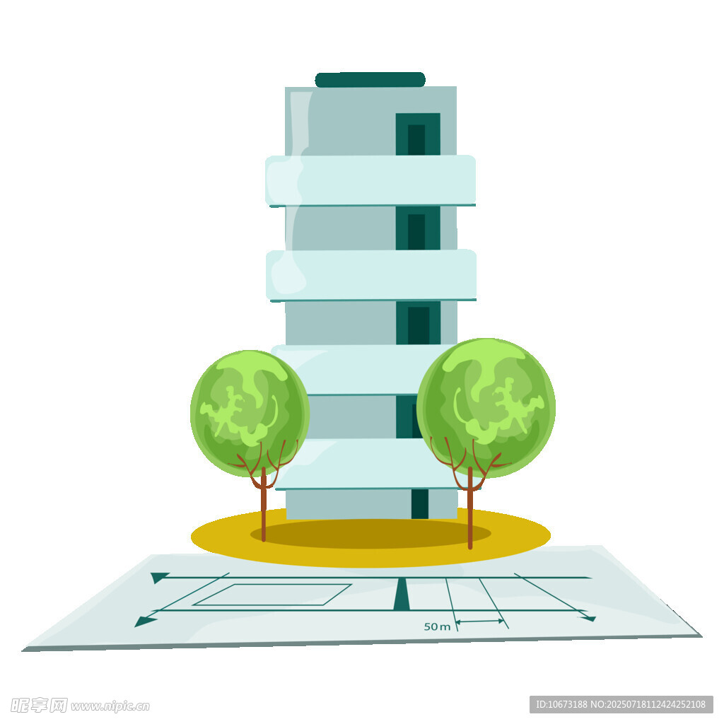 现代建筑与绿植景观设计
