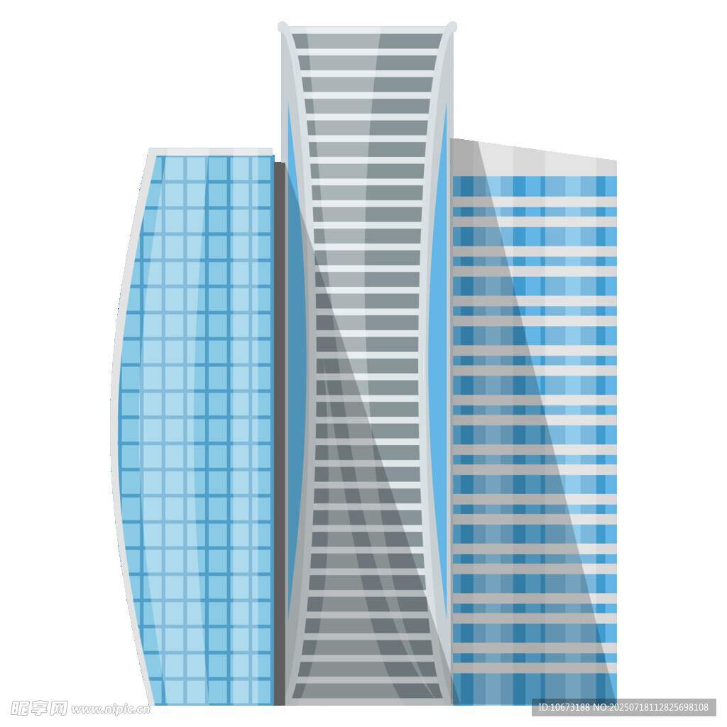 现代摩天大楼建筑群