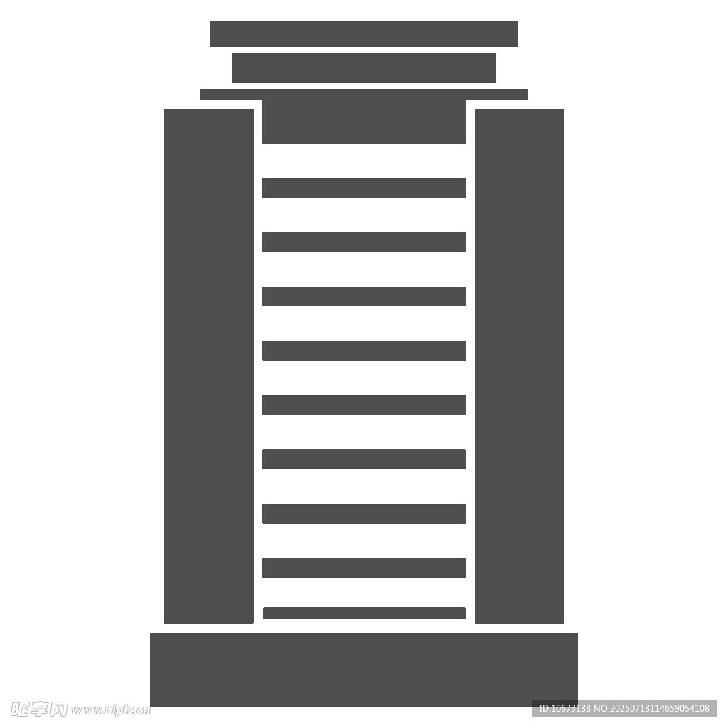 简约风格高楼图标