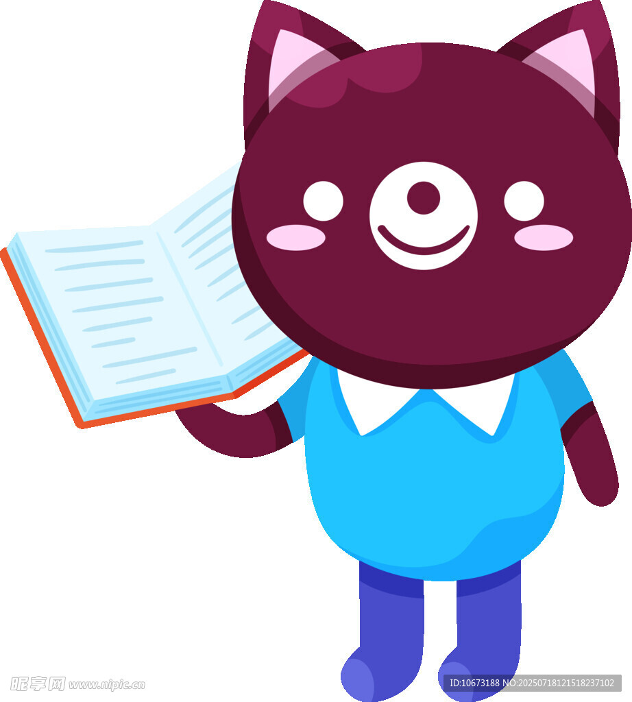 读书的可爱猫咪