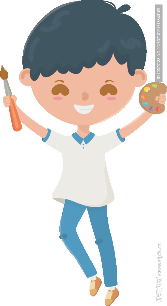 快乐男孩享受用餐时刻