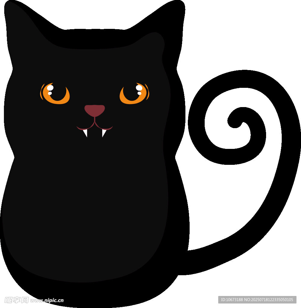 黑猫卡通形象