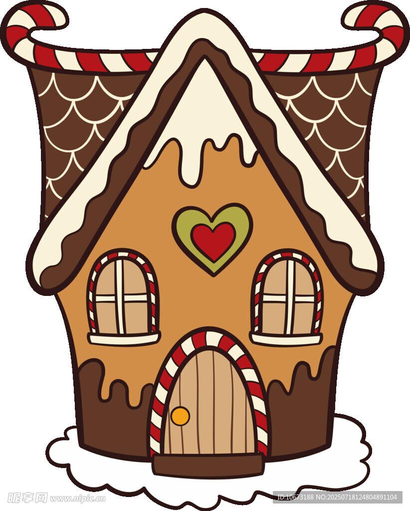 姜饼小屋插画