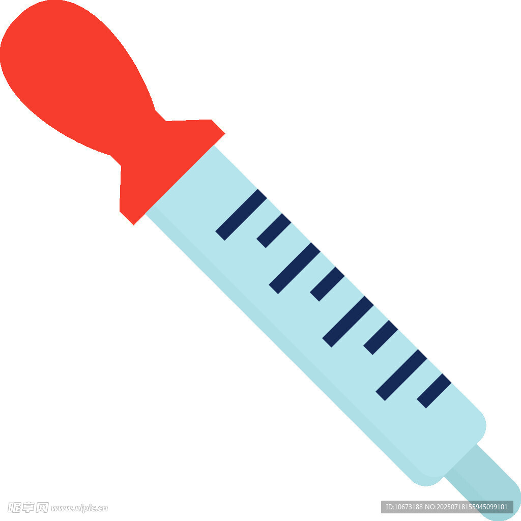 蓝色注射器图标