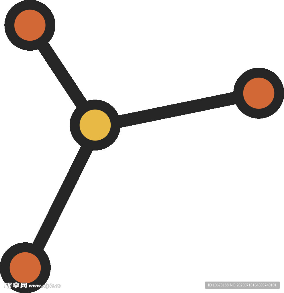 分子结构示意图