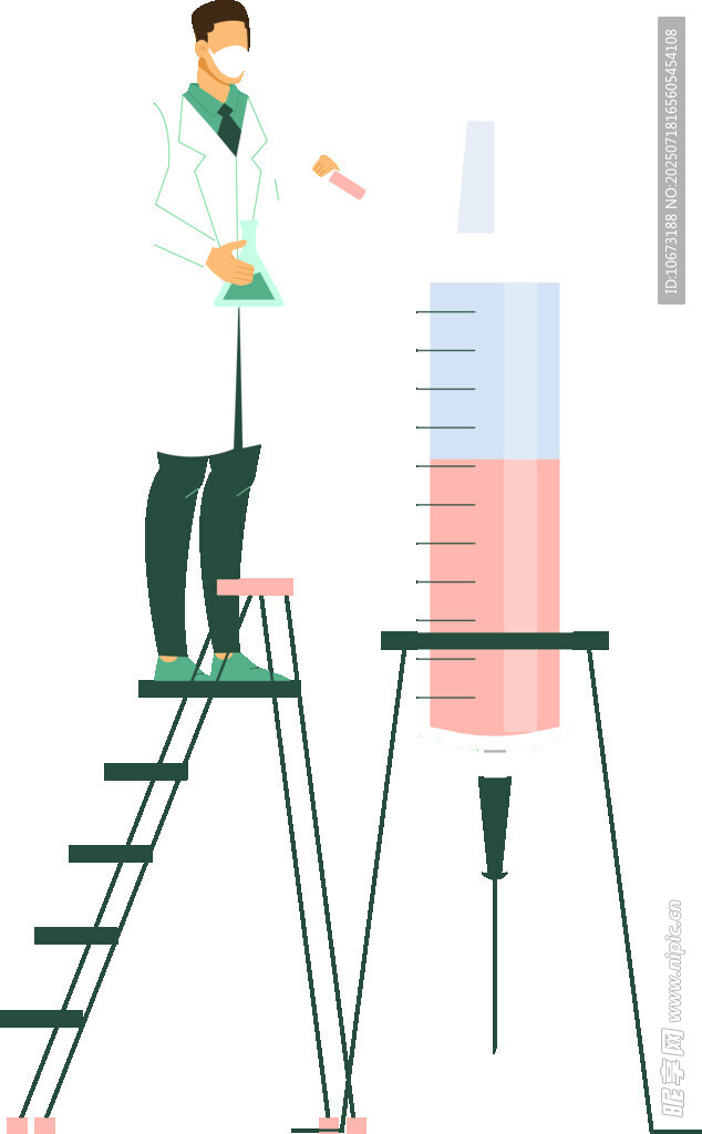 科学家在操作实验仪器