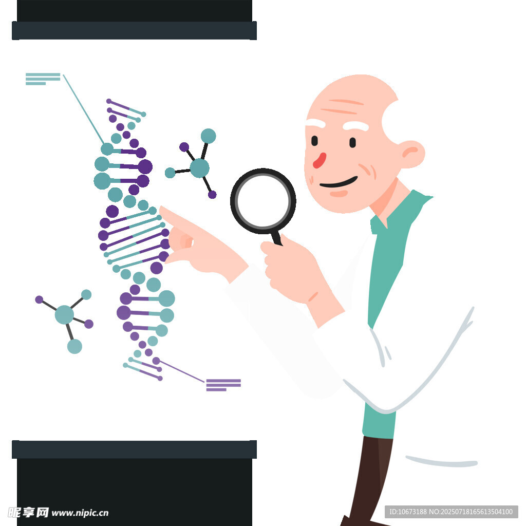 科学家专注研究DNA结构