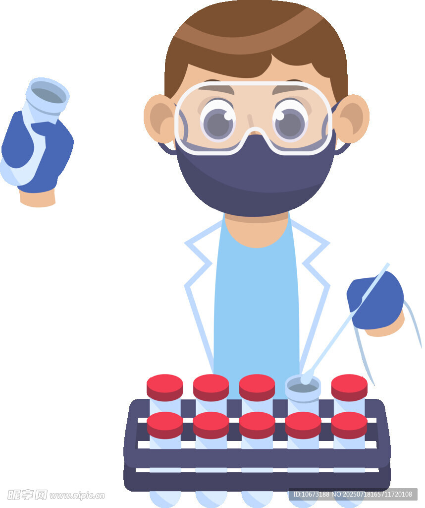 科学家进行化学实验