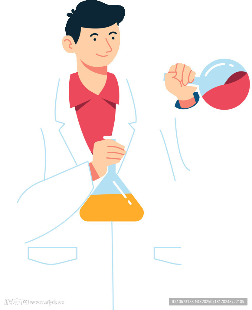 科学家进行化学实验