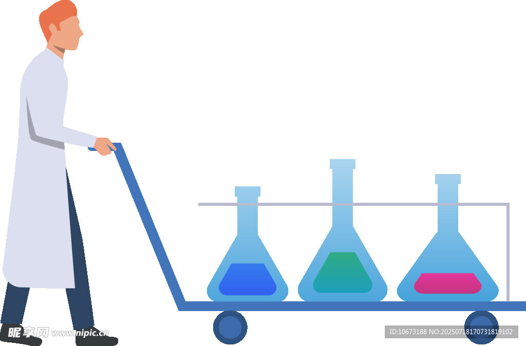 科学家推实验仪器车