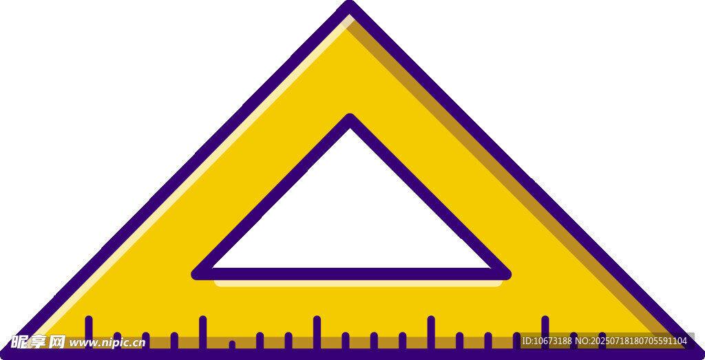 三角尺图标