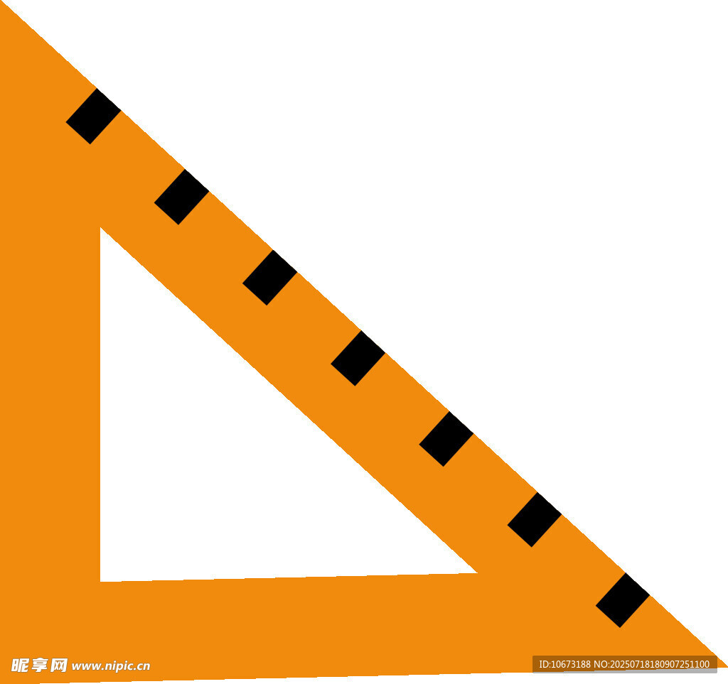 橙色三角尺图标