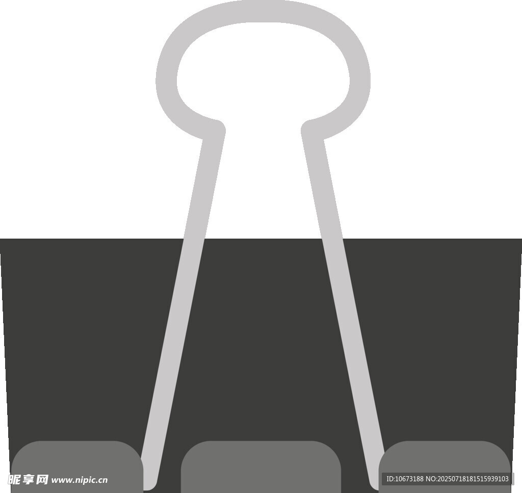 简约回形针图标设计