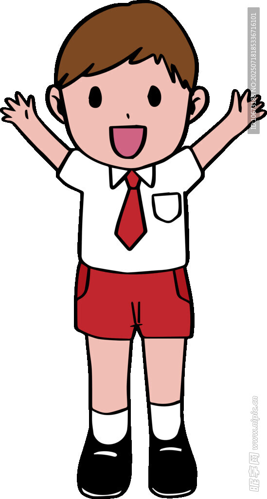 开心的小学生
