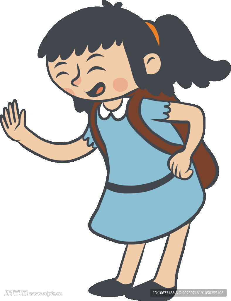 挥手告别女孩