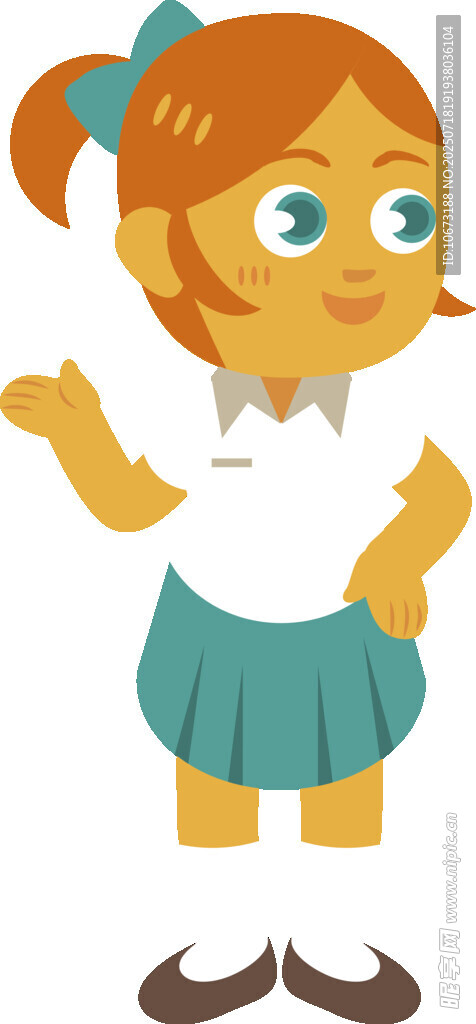 快乐女孩张开双臂