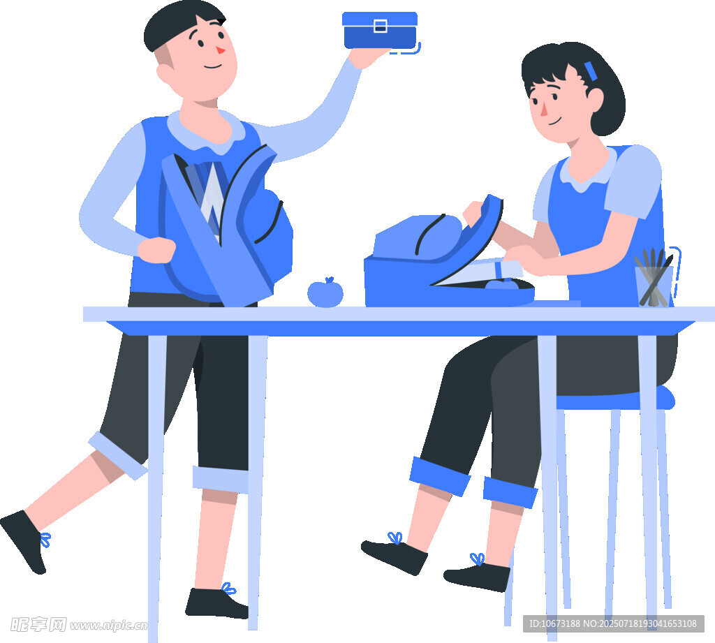 男子向女子展示手中卡片
