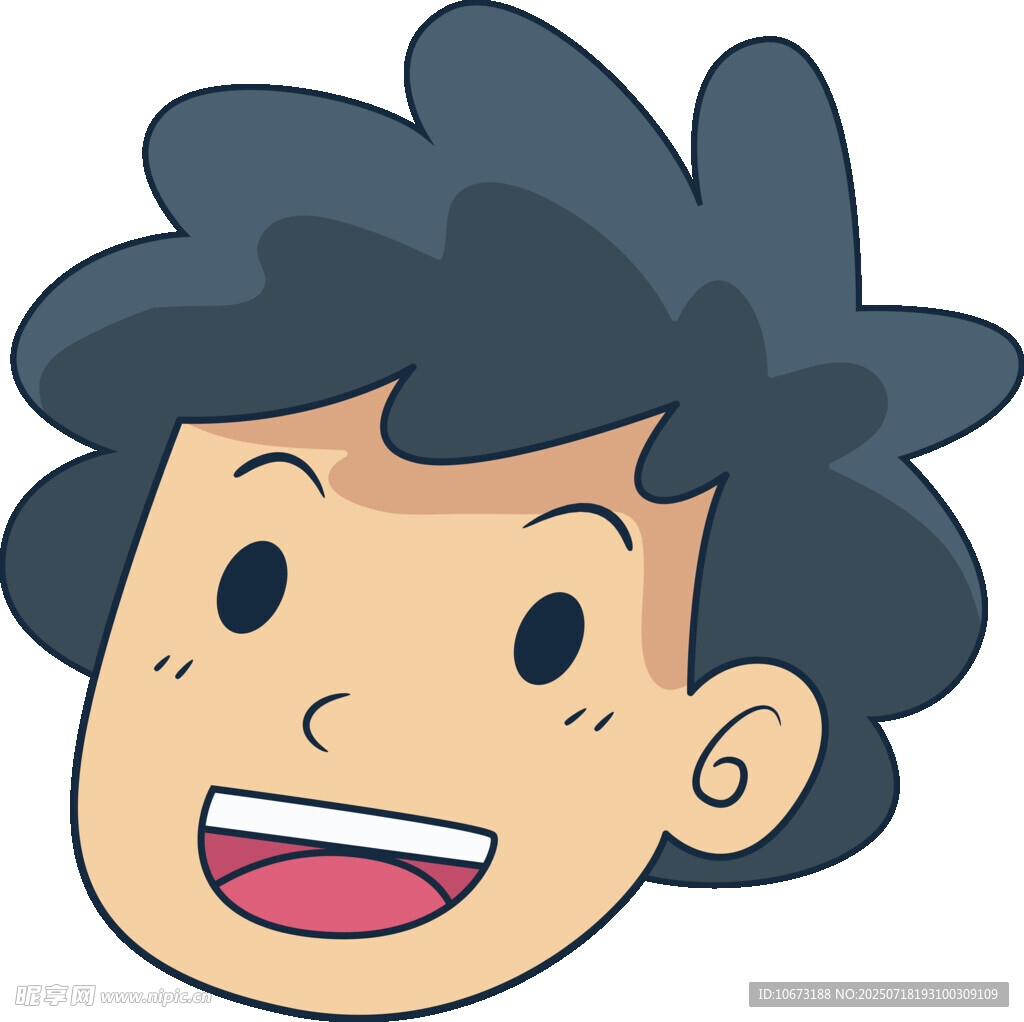 开心小男孩头像
