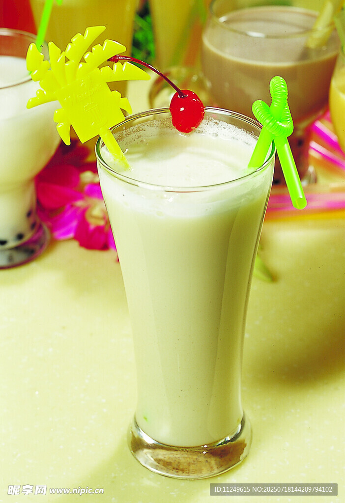 绿豆沙奶茶