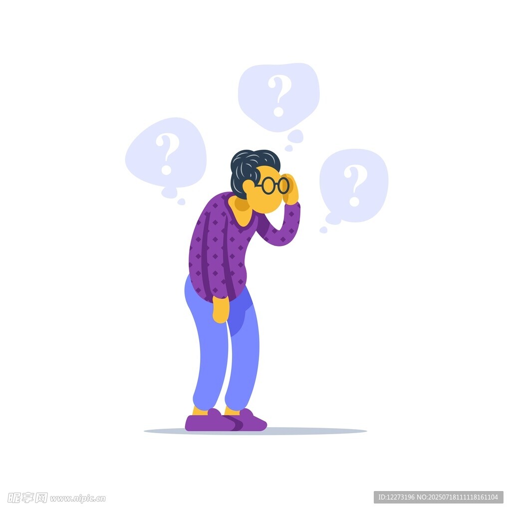 男子打电话陷入思考