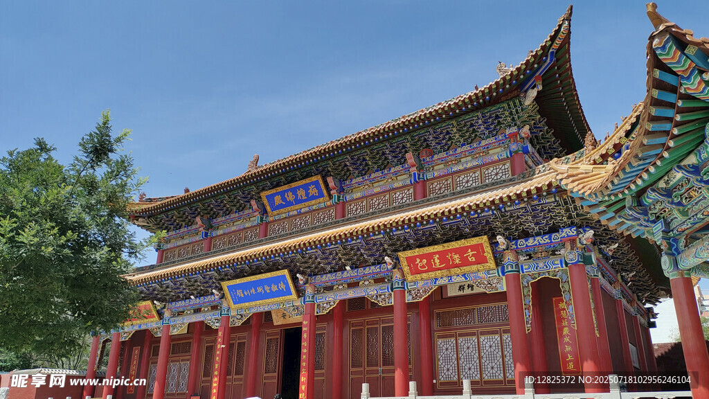 中式古建筑庙宇景观